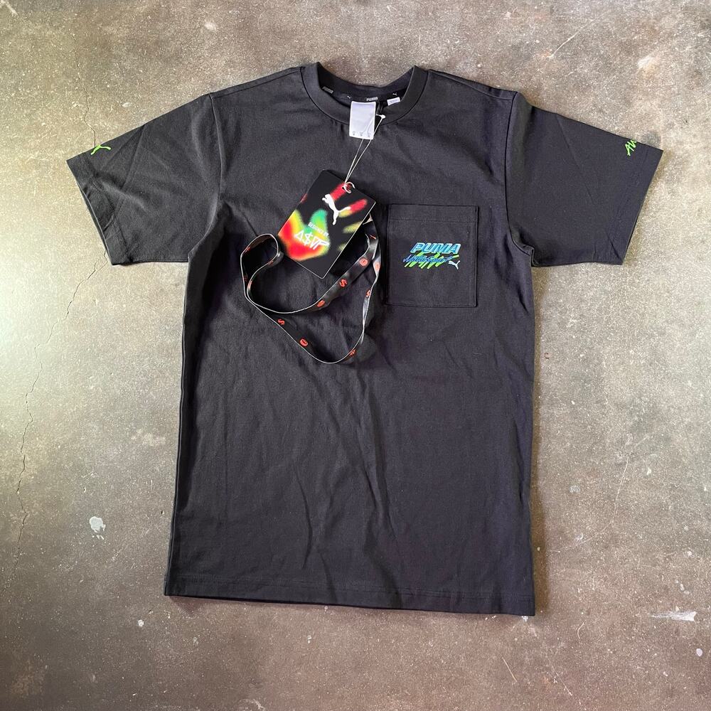 NWT Puma x Asap Rocky motocross black pocket t-shirt $75 msrp men’s XS